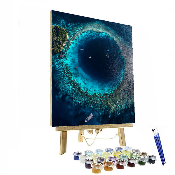 Blue Hole - DIY Painting By Numbers Kit