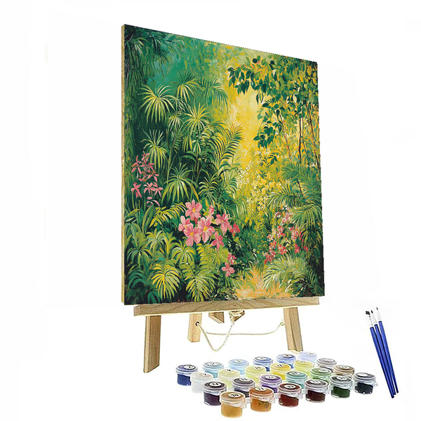 Henri Rousseau Inspired Botanical Delight - DIY Painting By Numbers Kit