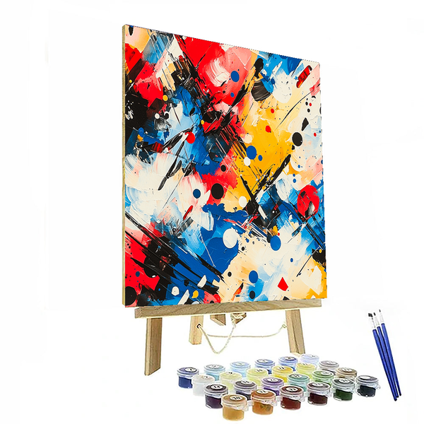 Wassily Kandinsky Inspired Abstract Emotions - DIY Painting By Numbers Kit