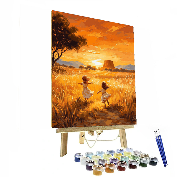 Adventure with Simba and Nala - Disney Inspired DIY Painting By Numbers Kit