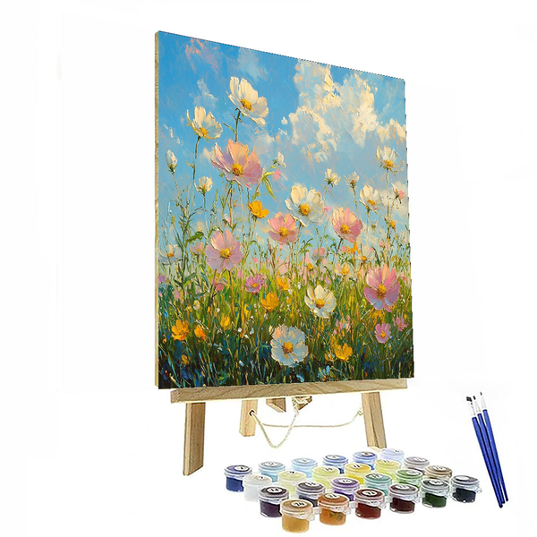 Claude Monet Inspired Impressionist Meadow - DIY Painting By Numbers Kit