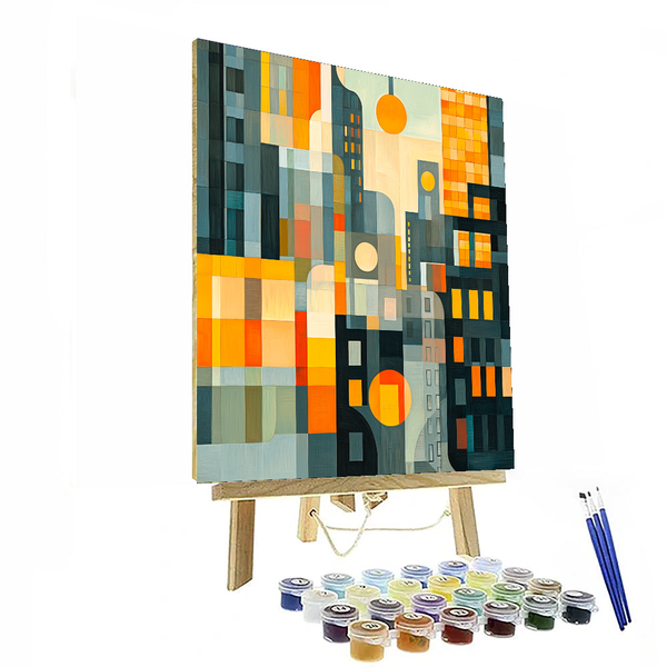 Edward Hopper Inspired Rhythms of the City - DIY Painting By Numbers Kit