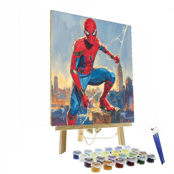 Tom Holland: Web-Slinging Whiz Kid of Wonder - DIY Painting By Numbers Kit