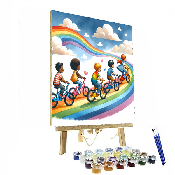 Rainbow Riders - DIY Painting By Numbers Kit