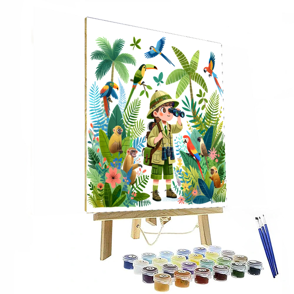 Little Explorer's Jungle - DIY Painting By Numbers Kit