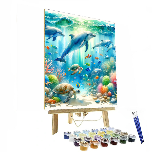 Lively Lagoon Life - DIY Painting By Numbers Kit