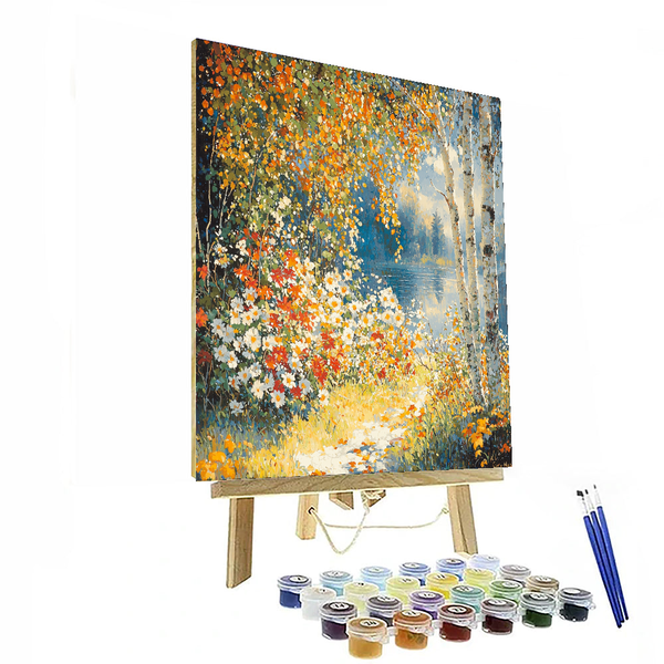 Monet Inspired Harmony of the Seasons - DIY Painting By Numbers Kit