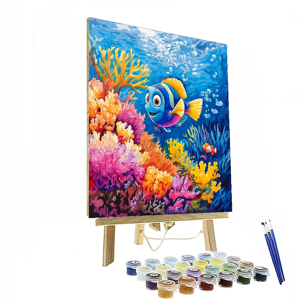 Dory's Ocean Quest Bedroom Art - Disney Inspired DIY Painting By Numbers Kit