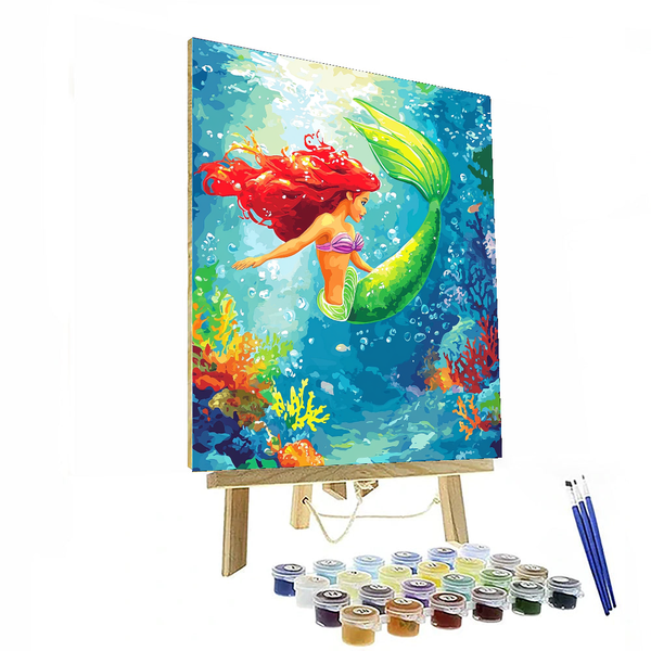 The Little Mermaid Ariel's Underwater World - Disney Inspired DIY Painting By Numbers Kit