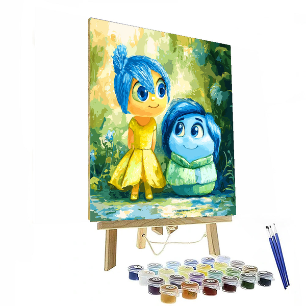 Inside Out Joy and Sadness Emotions - Disney Inspired DIY Painting By Numbers Kit