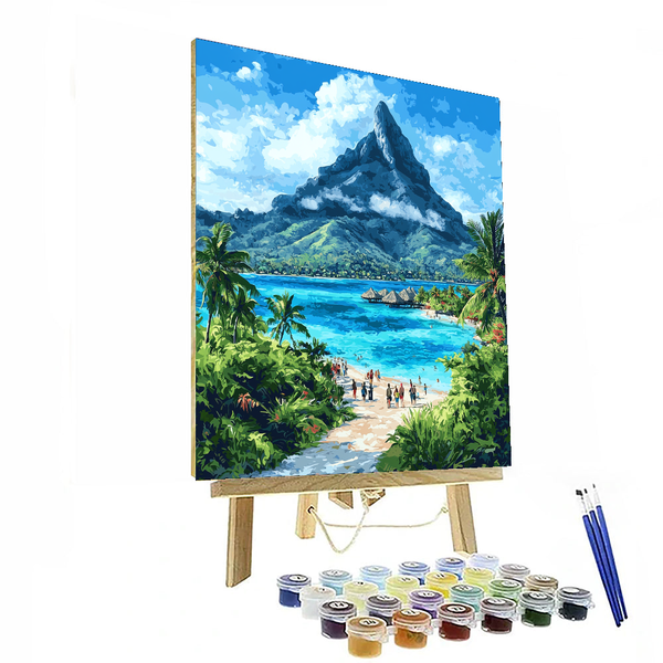 Bora Bora's Mount Otemanu - DIY Painting By Numbers Kit