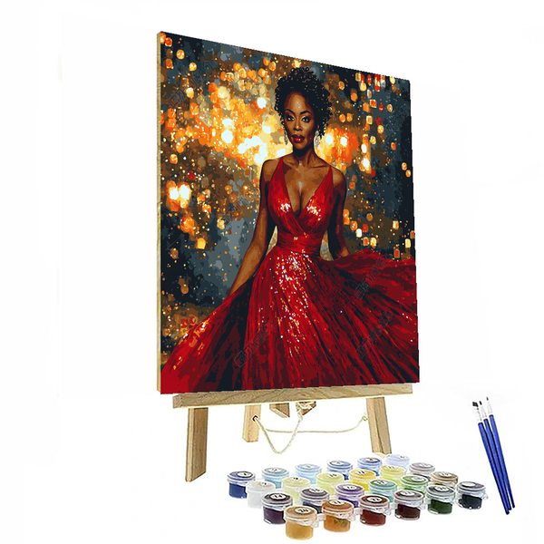 Viola Davis: Champion of Unyielding Strength - DIY Painting By Numbers Kit