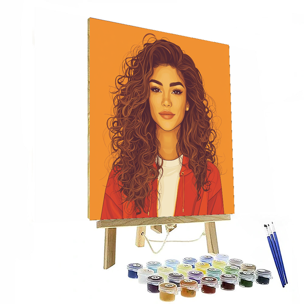 Zendaya: The Electrifying Charm of MJ - DIY Painting By Numbers Kit