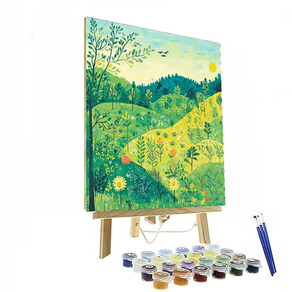 Henri Rousseau Inspired Breezy Landscapes - DIY Painting By Numbers Kit