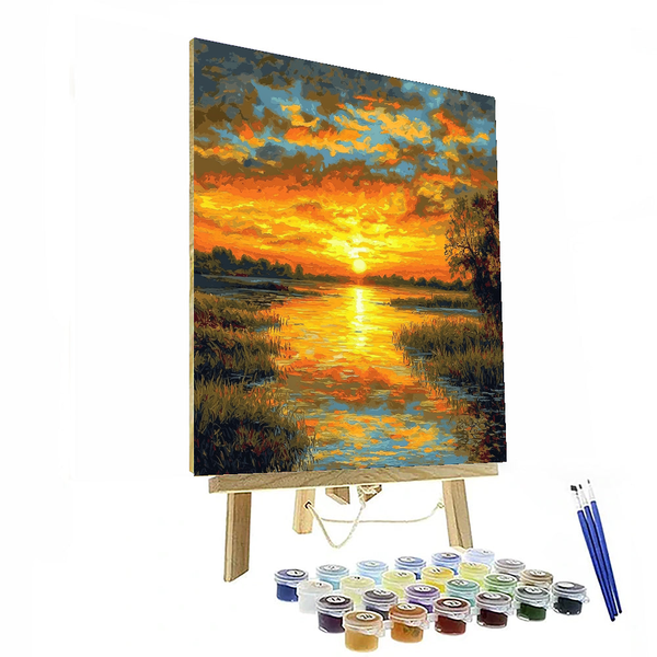 Claude Monet Inspired Joyous Daybreak - DIY Painting By Numbers Kit