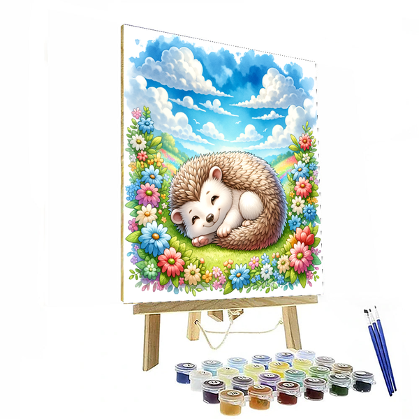 Adorable Hedgehog - DIY Painting By Numbers Kit