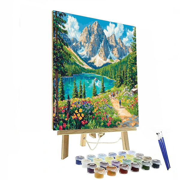 Valley of the Ten Peaks - DIY Painting By Numbers Kit