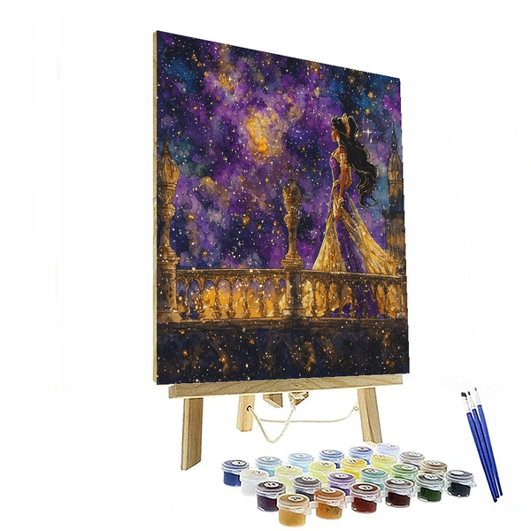 Jasmine's Starlit Magic - Disney Inspired DIY Painting By Numbers Kit