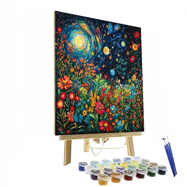 Vincent van Gogh Inspired Cosmic Garden - DIY Painting By Numbers Kit