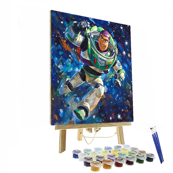 Buzz Lightyear Space Adventure Poster - Disney Inspired DIY Painting By Numbers Kit