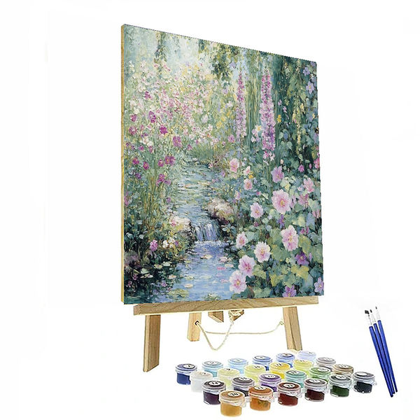 Monet Inspired Blossoming Harmony - DIY Painting By Numbers Kit