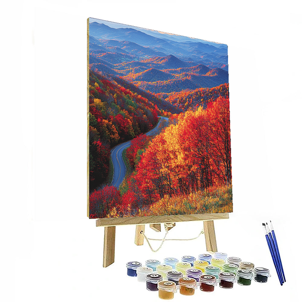 The Blue Ridge Parkway - DIY Painting By Numbers Kit