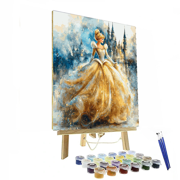 Cinderella's Dream Castle Bedroom Art - Disney Inspired DIY Painting By Numbers Kit