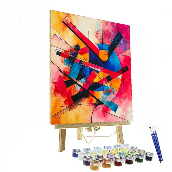 Wassily Kandinsky Inspired Abstract Rhythms - DIY Painting By Numbers Kit