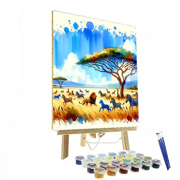 Safari Explorer Journey - DIY Painting By Numbers Kit