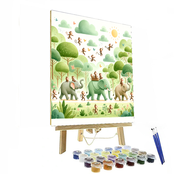 Jungle Parade - DIY Painting By Numbers Kit