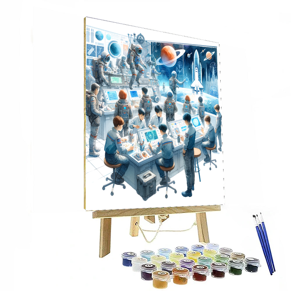 Space Explorers Academy - DIY Painting By Numbers Kit