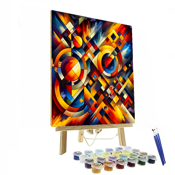 Abstract Geometric - DIY Painting By Numbers Kit