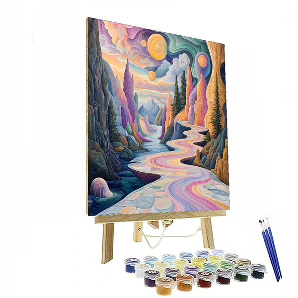 Salvador Dali Inspired Time and Space - DIY Painting By Numbers Kit