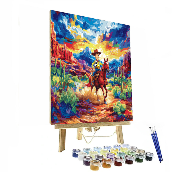 Woody's Wild West Adventure Room Art - Disney Inspired DIY Painting By Numbers Kit