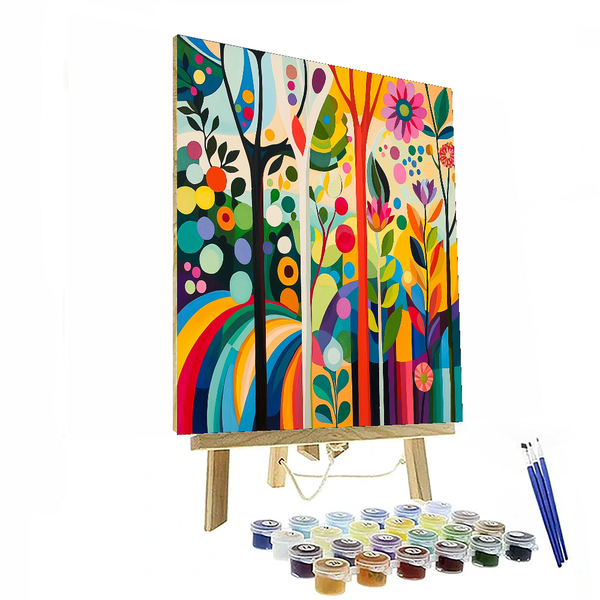 Wassily Kandinsky Inspired Abstract Garden Harmony - DIY Painting By Numbers Kit