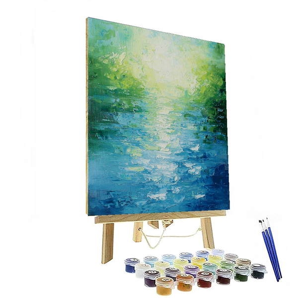 Claude Monet Inspired Flowing Patterns of Nature - DIY Painting By Numbers Kit