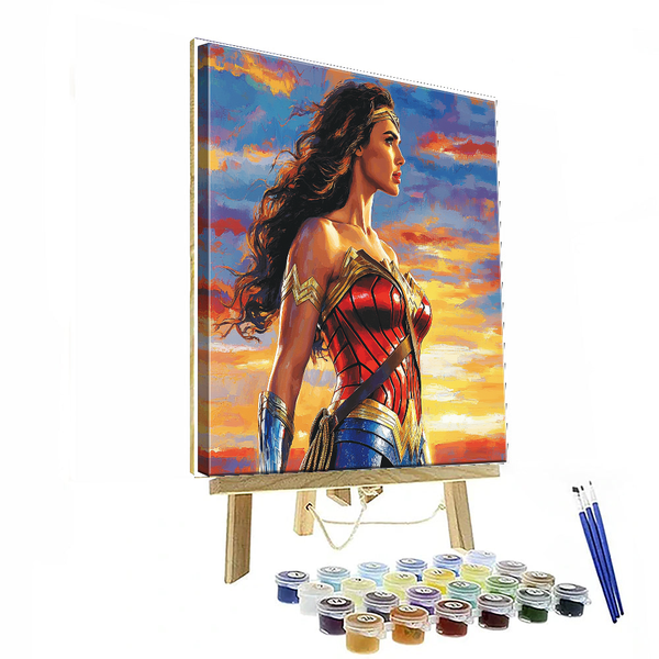 Gal Gadot: Wonder Woman's Warrior Heart - DIY Painting By Numbers Kit