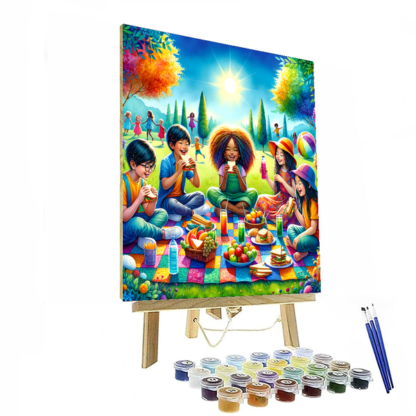 Sunny Picnic in the Park - DIY Painting By Numbers Kit