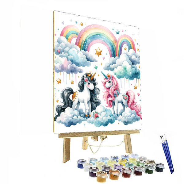 Rainbow Unicorn Fantasy - DIY Painting By Numbers Kit