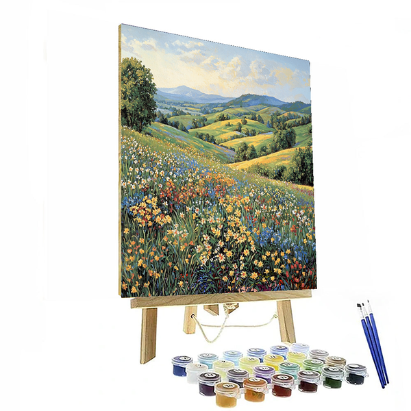 Von Claude Monet inspirierte wunderliche Landschaft – Malen nach Zahlen-Set zum Selbermachen