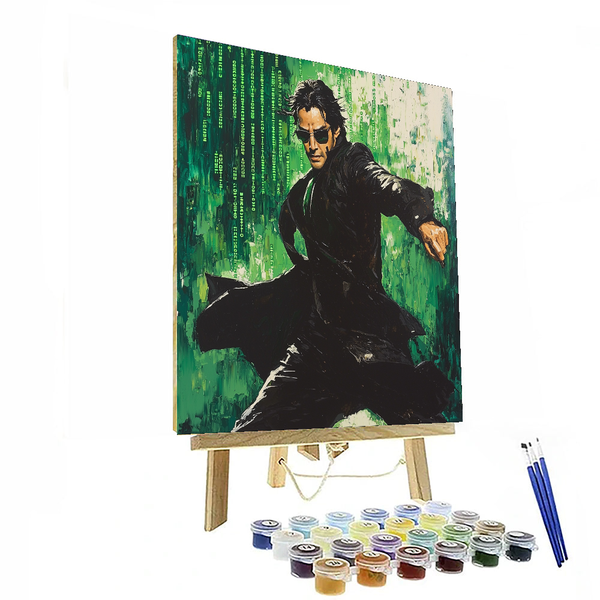 Keanu Reeves: The Zen Master of Action Films - DIY Painting By Numbers Kit