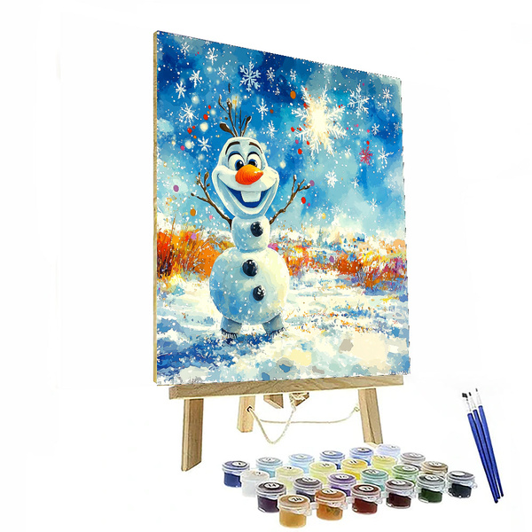 Olaf's Snowy Day Bedroom Piece - Disney Inspired DIY Painting By Numbers Kit