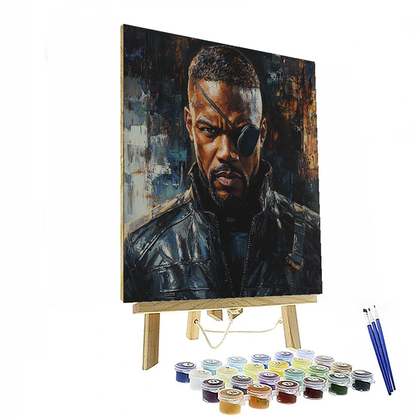 Samuel L. Jackson: The Unyielding Presence of Nick Fury - DIY Painting By Numbers Kit