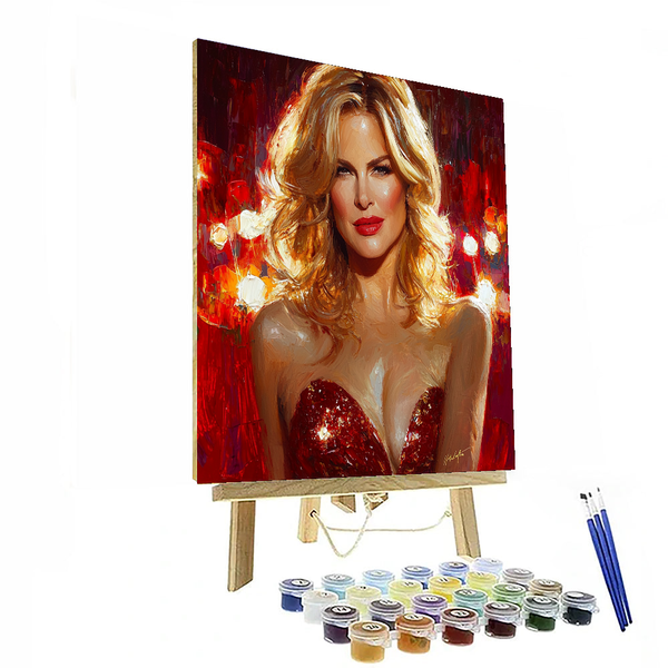 Nicole Kidman: Elegance Woven in Silver Screens - DIY Painting By Numbers Kit