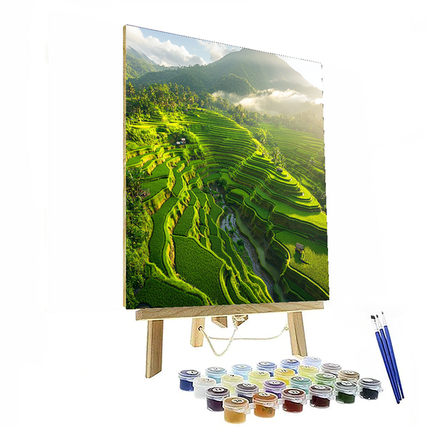 Banaue Rice Terraces - DIY Painting By Numbers Kit