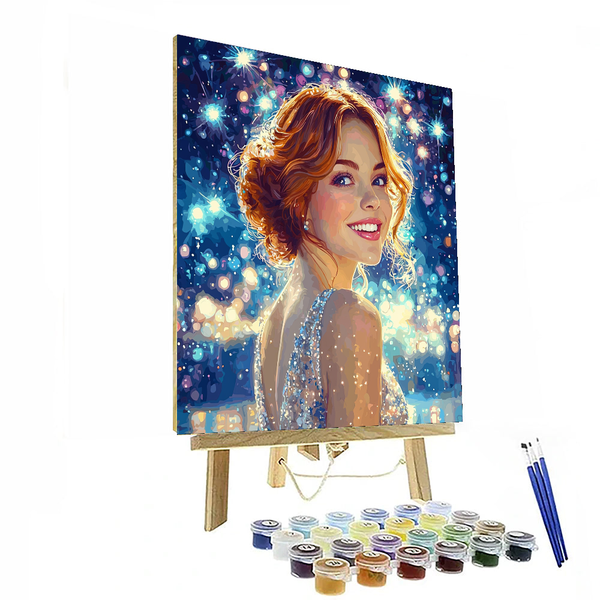 Emma Stone: Dancing Through Stardom - DIY Painting By Numbers Kit