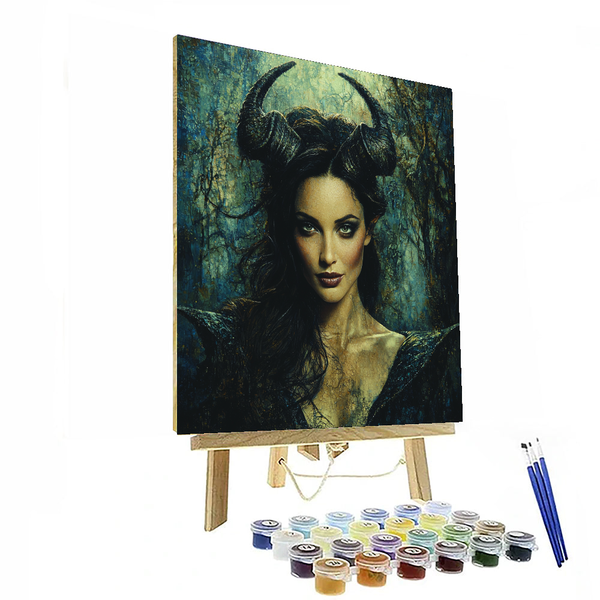 Angelina Jolie: The Ethereal Guardian of Humanity - DIY Painting By Numbers Kit