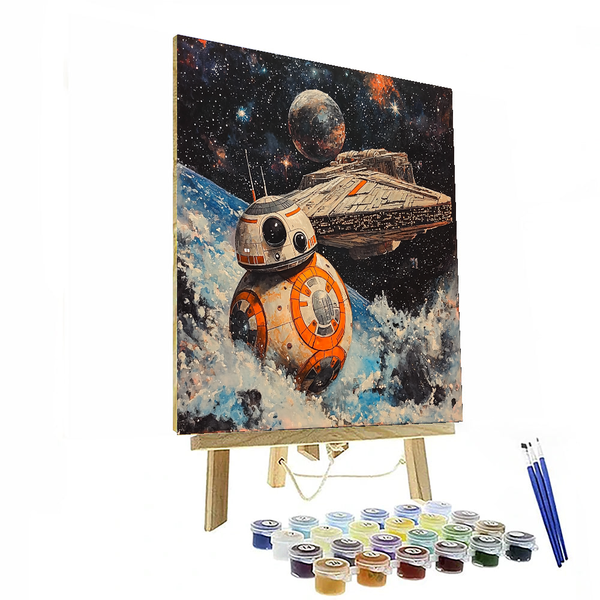 Star Wars BB-8's Galactic Adventure - Disney Inspired DIY Painting By Numbers Kit