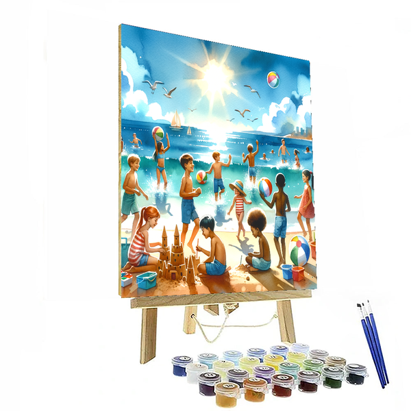 Sunny Beach Adventures - DIY Painting By Numbers Kit