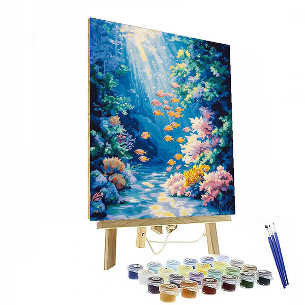 Von Claude Monet inspirierte Unterwasser-Laune – Malen nach Zahlen-Set zum Selbermachen